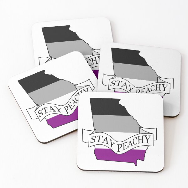 Item preview, Stay Peachy Georgia Asexual Pride designed and sold by BiPlusGeorgia.
