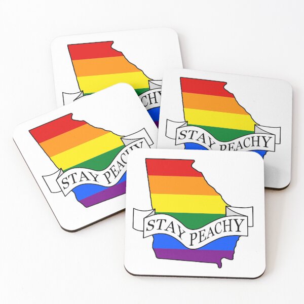 Item preview, Stay Peachy Georgia Gay Pride designed and sold by BiPlusGeorgia.