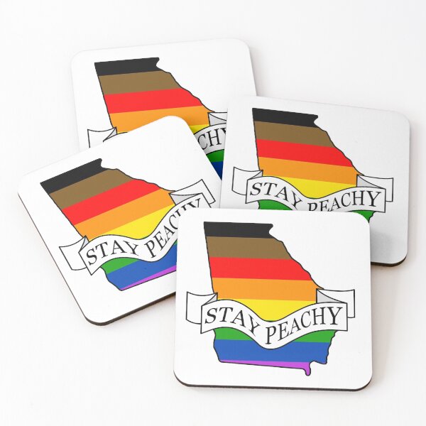 Item preview, Stay Peachy Georgia Gay POC Pride designed and sold by BiPlusGeorgia.