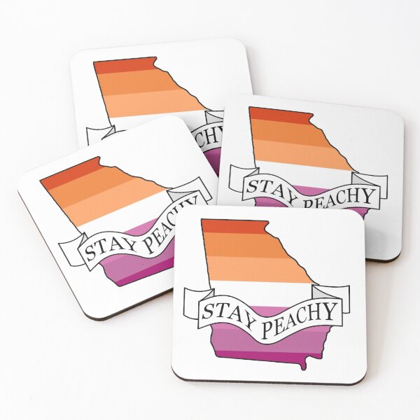 Item preview, Stay Peachy Georgia Lesbian Pride designed and sold by BiPlusGeorgia.
