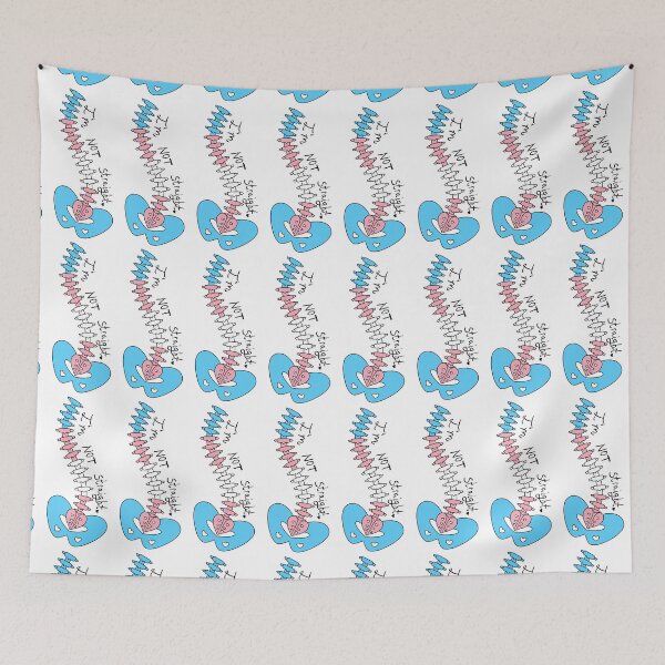 Item preview, Not Straight - Transgender designed and sold by WhiteRabbitZero.
