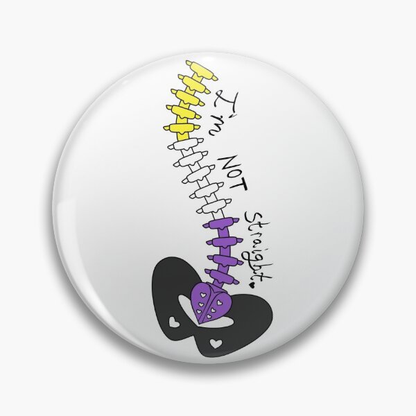Item preview, Not Straight - Nonbinary designed and sold by WhiteRabbitZero.