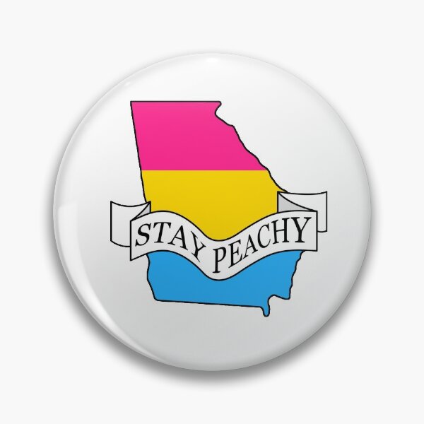 Item preview, Stay Peachy Georgia Pansexual Pride designed and sold by BiPlusGeorgia.