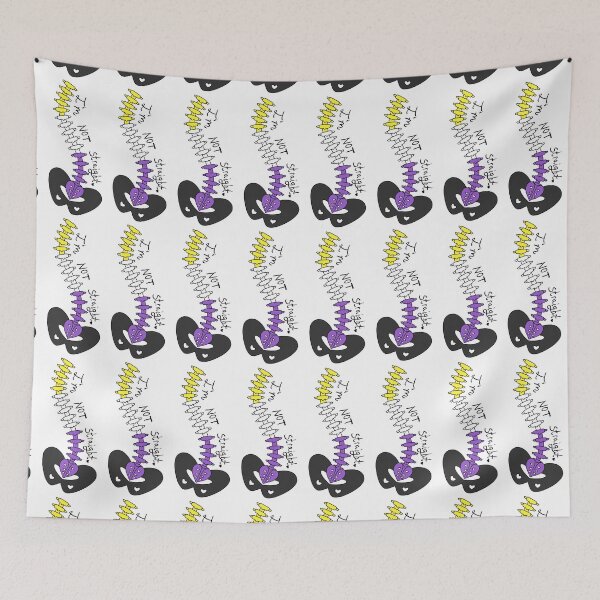 Item preview, Not Straight - Nonbinary designed and sold by WhiteRabbitZero.