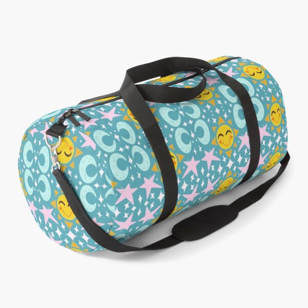 Sun Moon and Stars Pattern Duffle Bag