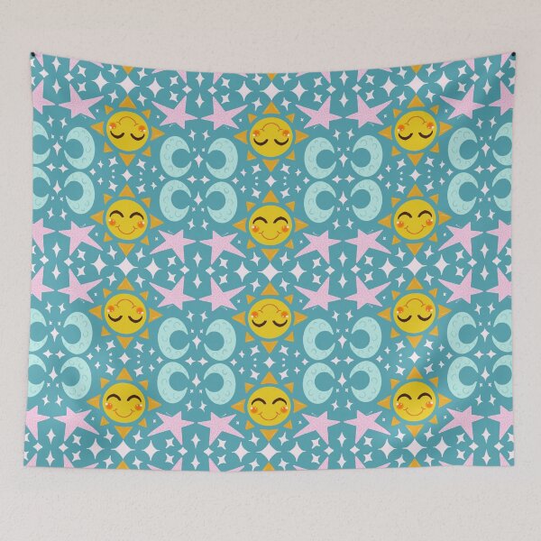 Item preview, Sun Moon and Stars Pattern designed and sold by Hannah Hurst.