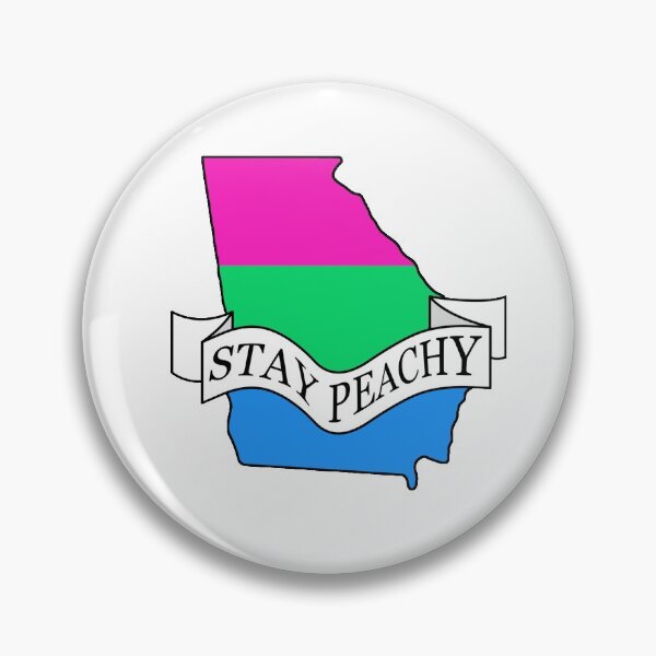 Item preview, Stay Peachy Georgia Polysexual Pride designed and sold by BiPlusGeorgia.