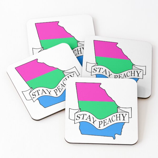 Item preview, Stay Peachy Georgia Polysexual Pride designed and sold by BiPlusGeorgia.