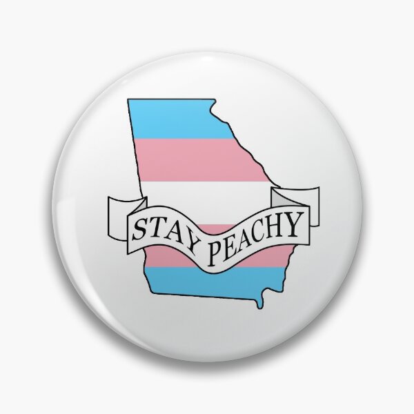 Item preview, Stay Peachy Georgia Transgender Pride designed and sold by BiPlusGeorgia.