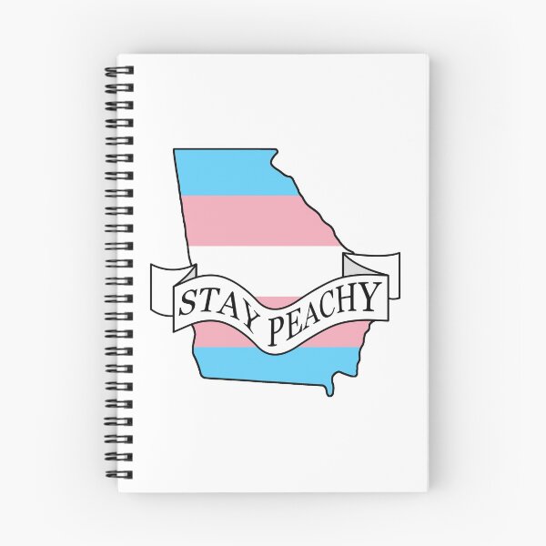 Item preview, Stay Peachy Georgia Transgender Pride designed and sold by BiPlusGeorgia.