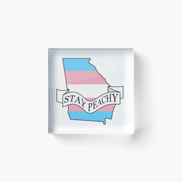 Item preview, Stay Peachy Georgia Transgender Pride designed and sold by BiPlusGeorgia.
