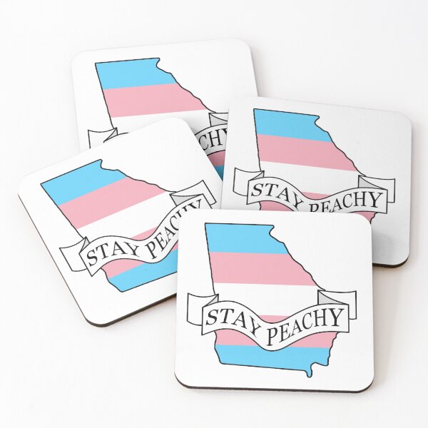 Item preview, Stay Peachy Georgia Transgender Pride designed and sold by BiPlusGeorgia.