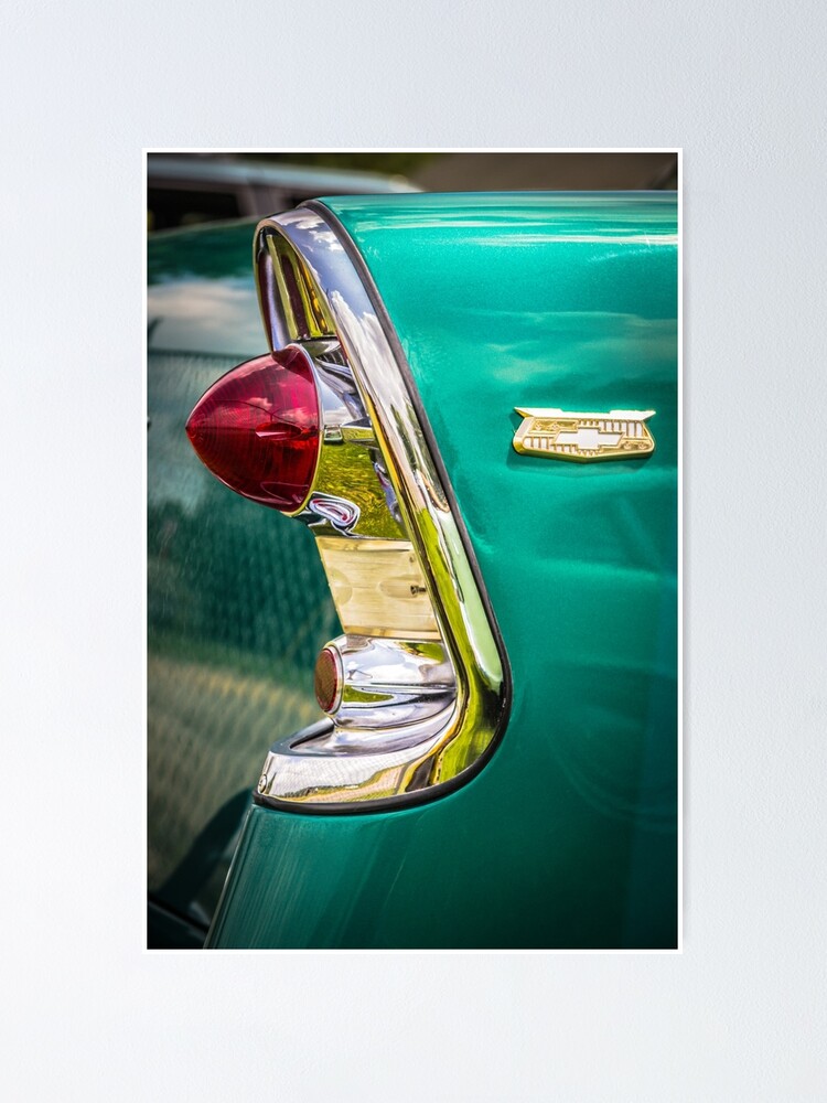 &ldquo;1956 Chevy tail light art&rdquo; Poster by thatstickerguy | Redbubble