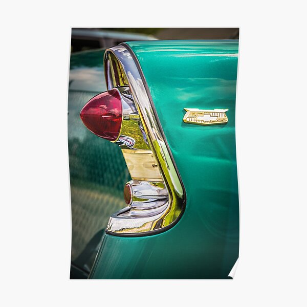 &ldquo;1956 Chevy tail light art&rdquo; Poster by thatstickerguy | Redbubble