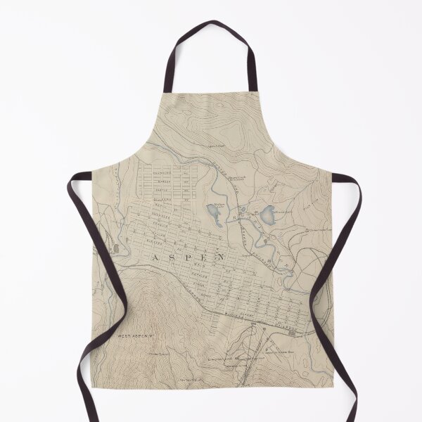 Item preview, Old Aspen CO Map (1898) Vintage Colorado City Atlas designed and sold by BravuraMedia.