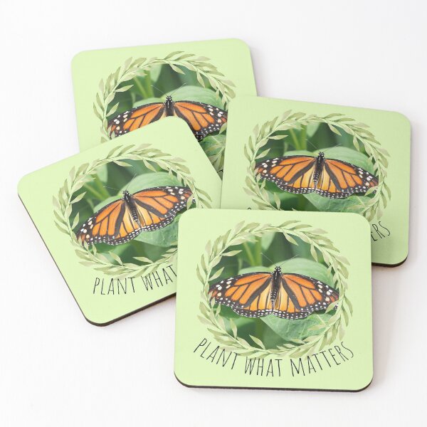 Item preview, Plant What Matters Milkweed & Monarch Design designed and sold by EarthArtDesigns.