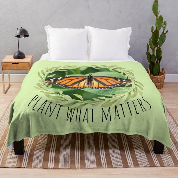 Item preview, Plant What Matters Milkweed & Monarch Design designed and sold by EarthArtDesigns.