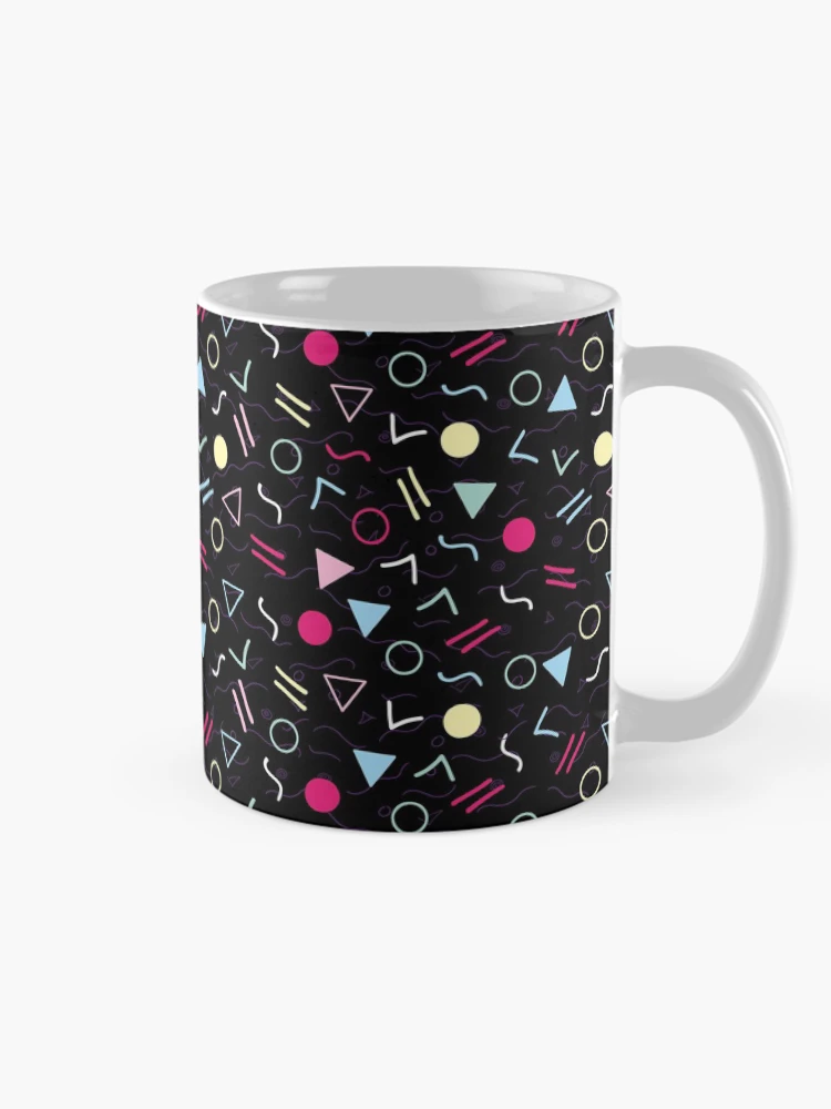 Thumbnail 3 of 6, Coffee Mug, Cool Symbol Retro Pattern designed and sold by PatternTale.