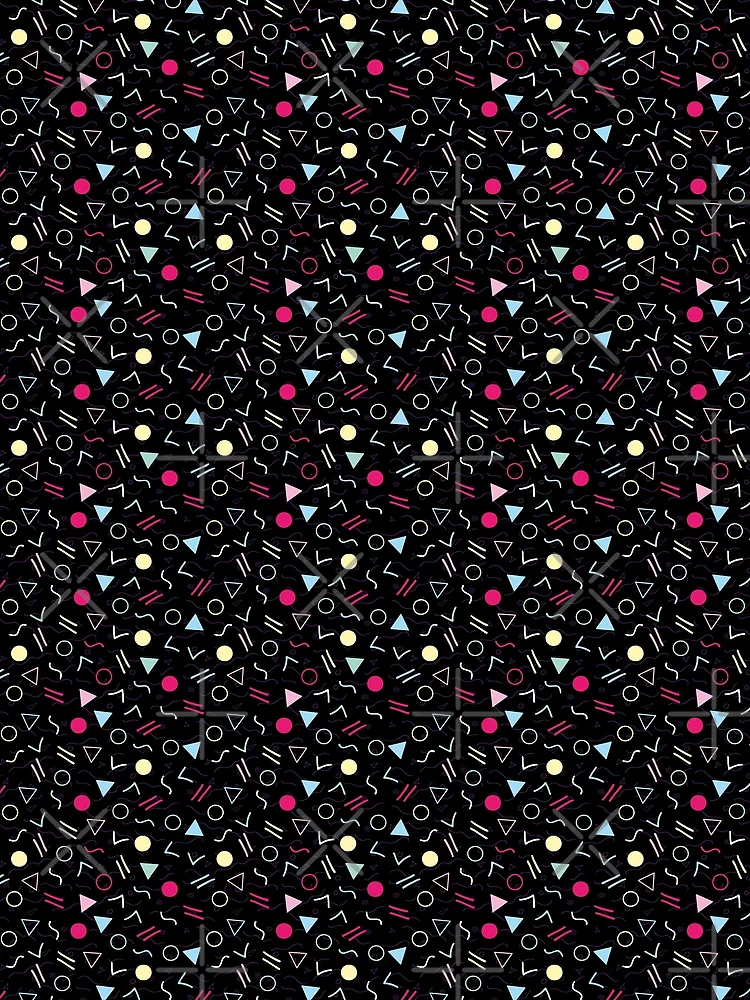 Thumbnail 3 of 3, Scarf, Cool Symbol Retro Pattern designed and sold by PatternTale.