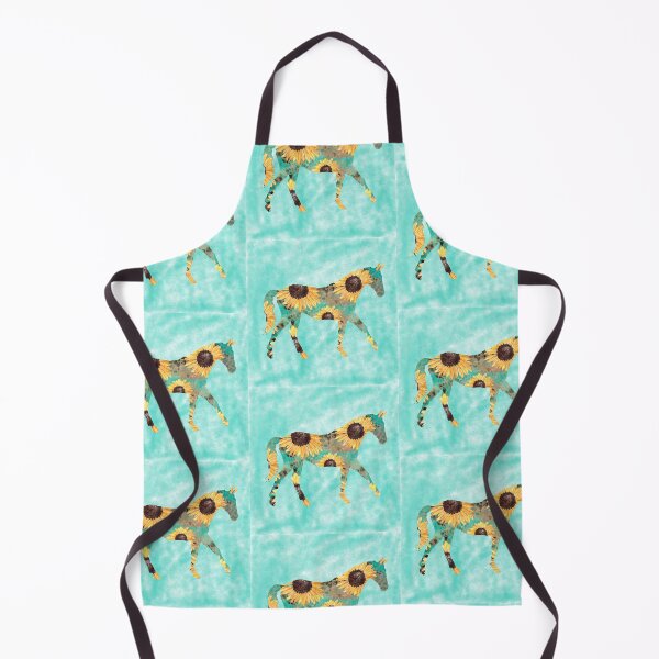 Item preview, Turquoise sunflower horse designed and sold by mclaurin612.