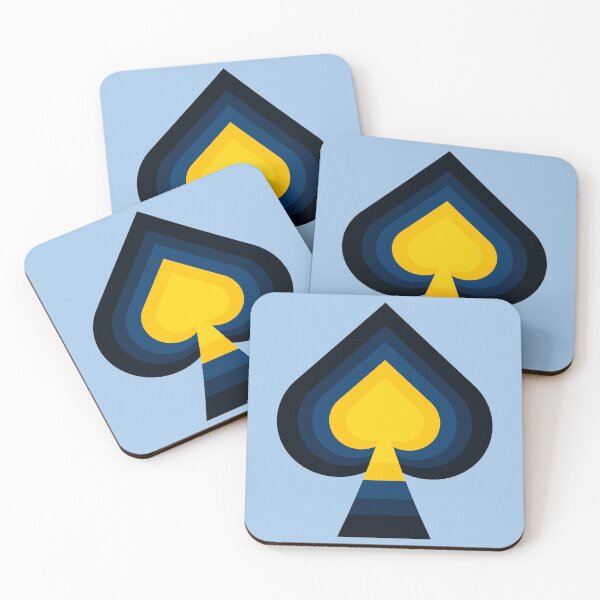 Item preview, Layered Blue and Yellow Gradient Spades  designed and sold by Nightlight0.
