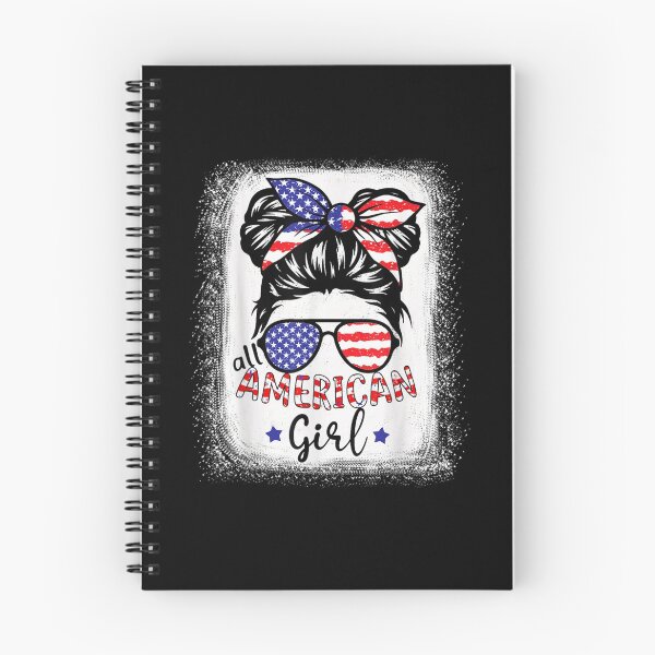 Item preview, Funny All American Girl Bleached Shirts Patriotic July 4th designed and sold by lydiamoranart.