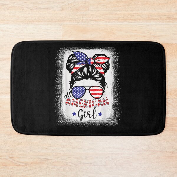 Item preview, Funny All American Girl Bleached Shirts Patriotic July 4th designed and sold by lydiamoranart.