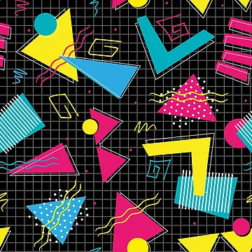Artwork thumbnail, Geometric Retro Pattern by PatternTale