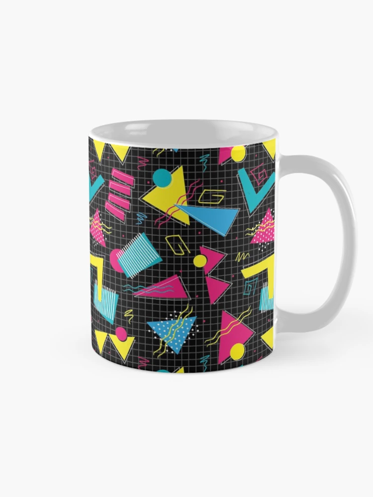 Thumbnail 3 of 6, Coffee Mug, Geometric Retro Pattern designed and sold by PatternTale.