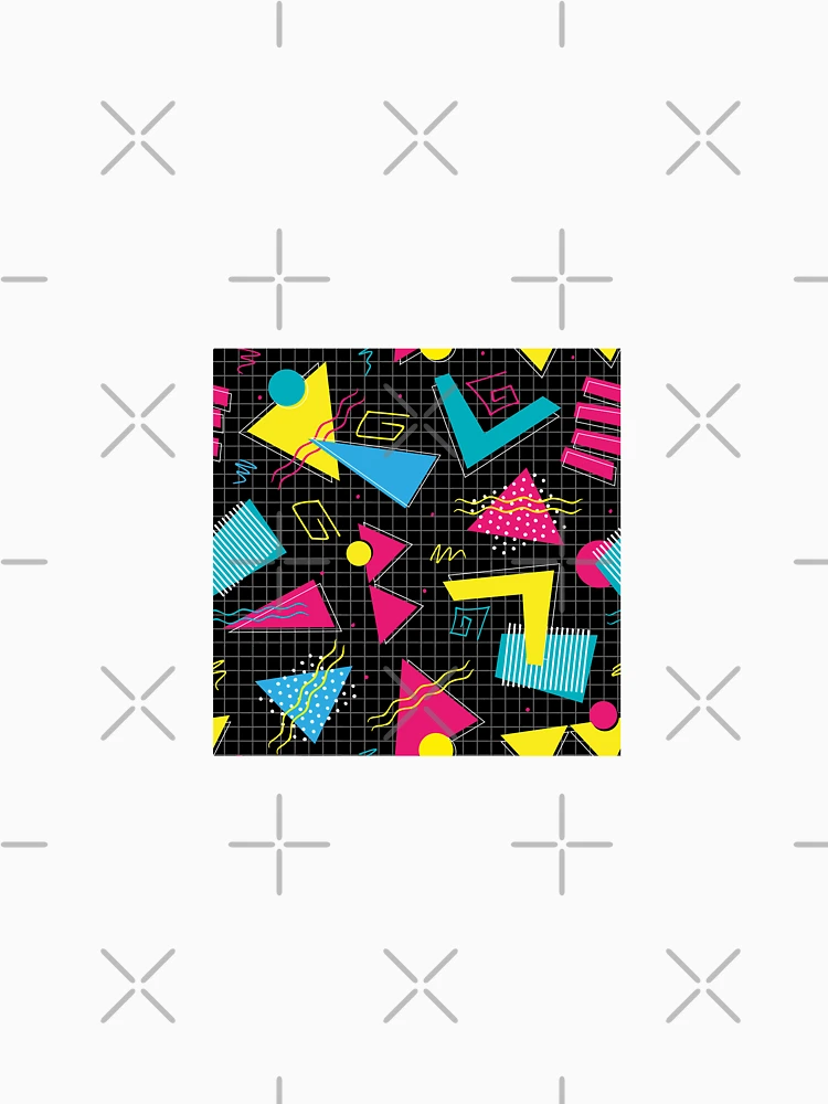 Thumbnail 4 of 4, V-Neck T-Shirt, Geometric Retro Pattern designed and sold by PatternTale.