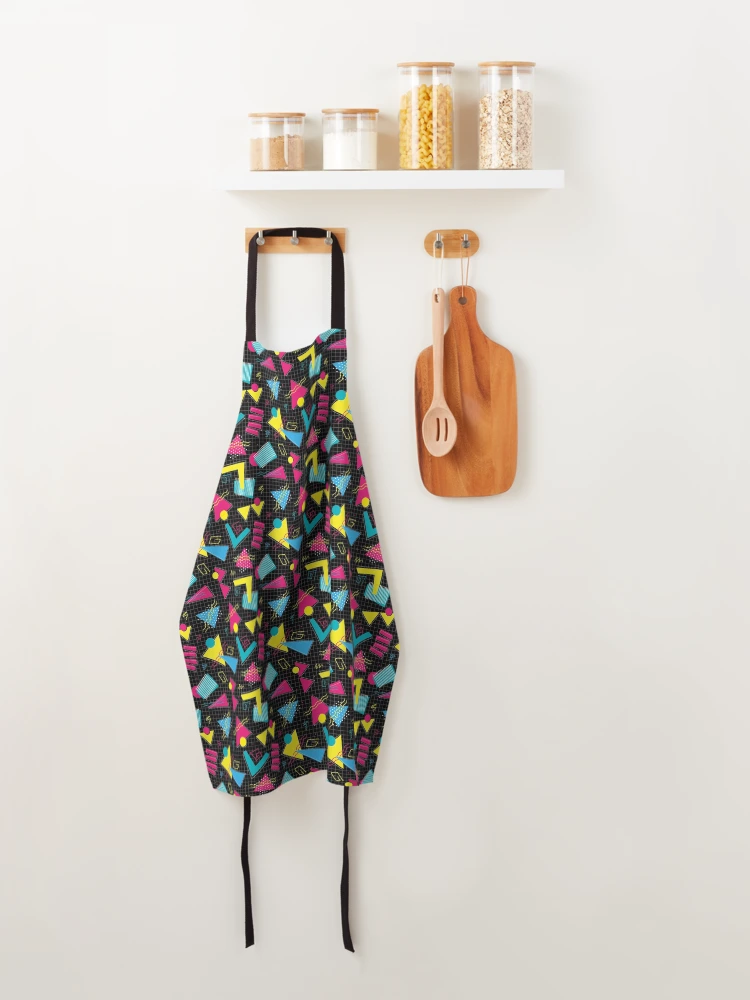 Thumbnail 4 of 6, Apron, Geometric Retro Pattern designed and sold by PatternTale.
