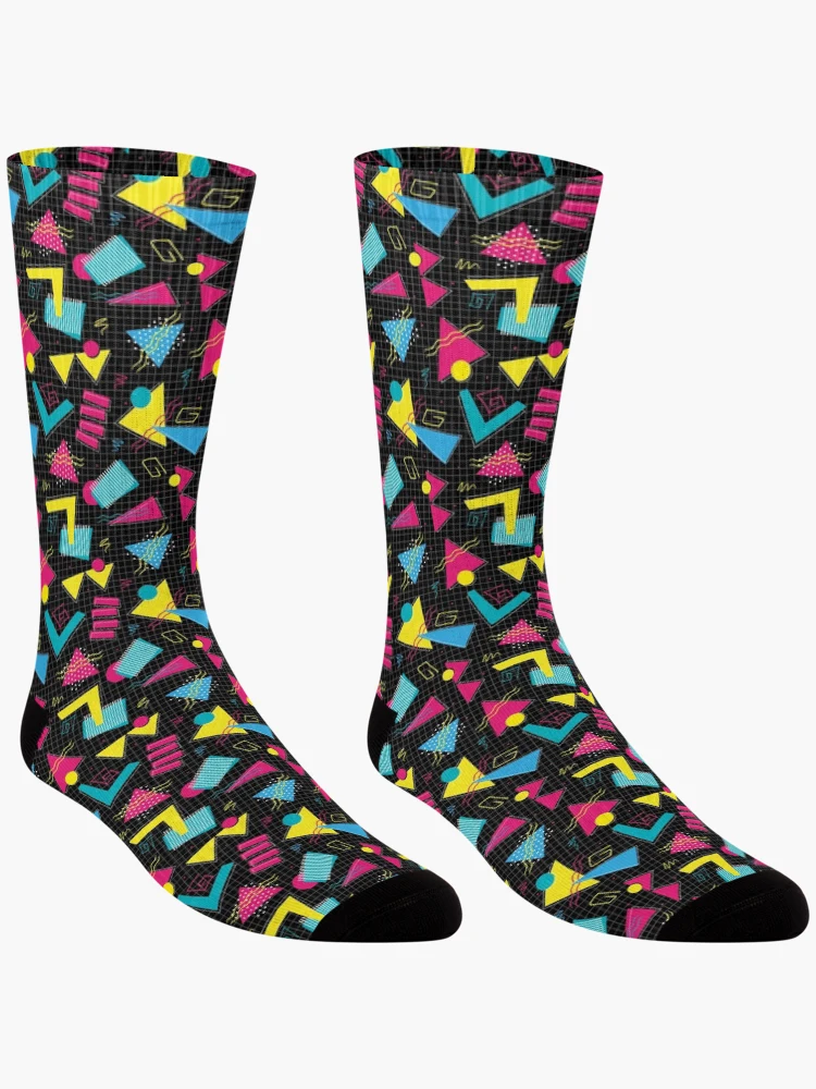 Thumbnail 3 of 5, Socks, Geometric Retro Pattern designed and sold by PatternTale.