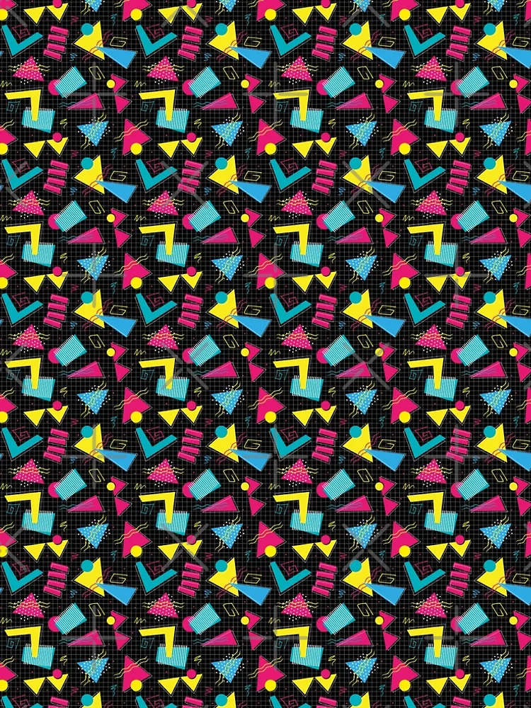 Thumbnail 5 of 5, A-Line Dress, Geometric Retro Pattern designed and sold by PatternTale.
