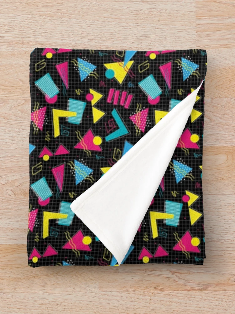 Thumbnail 3 of 6, Throw Blanket, Geometric Retro Pattern designed and sold by PatternTale.