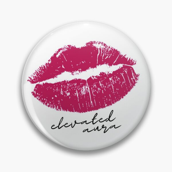 Item preview, pink lip kiss elevated aura logo graphic designed and sold by elevated-aura.