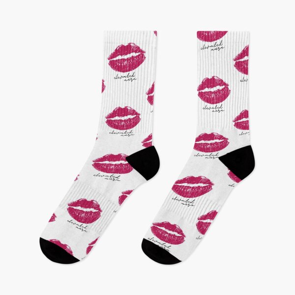 Item preview, pink lip kiss elevated aura logo graphic designed and sold by elevated-aura.