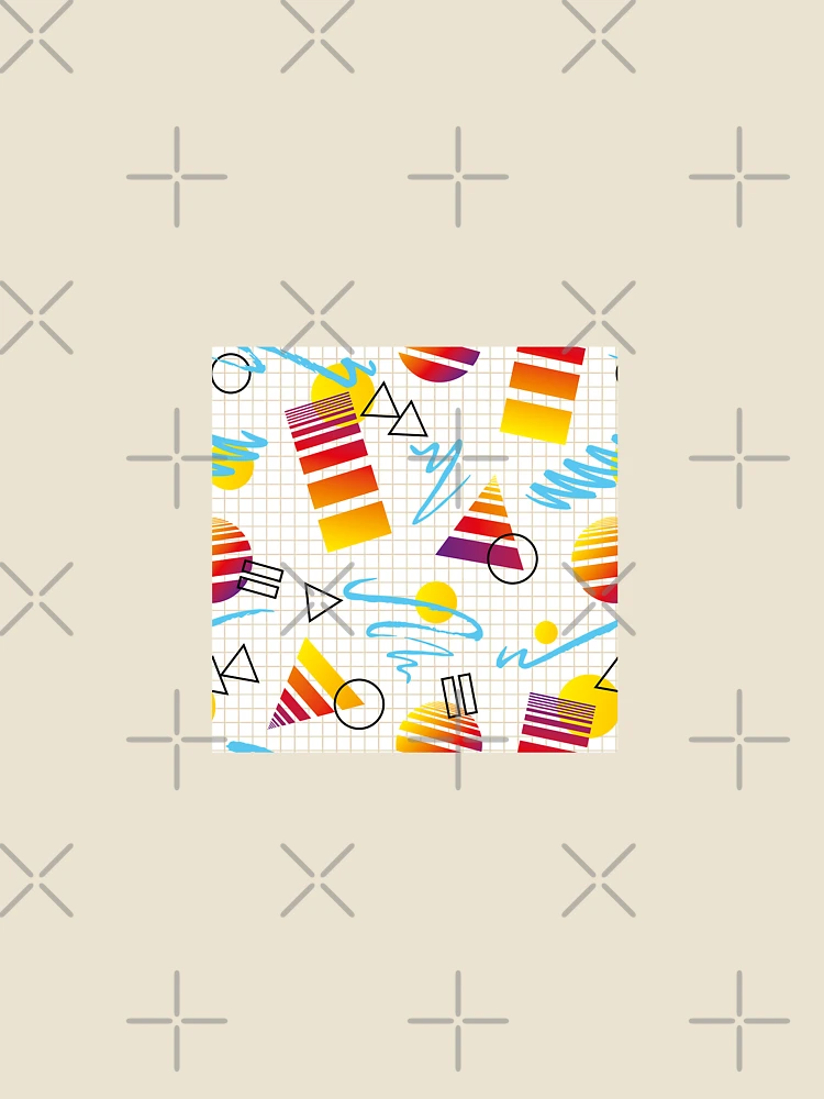 Thumbnail 4 of 4, Relaxed T-Shirt, Pyramid Abstract Retro Pattern designed and sold by PatternTale.