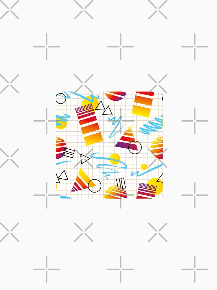 Thumbnail 7 of 7, Classic T-Shirt, Pyramid Abstract Retro Pattern designed and sold by PatternTale.