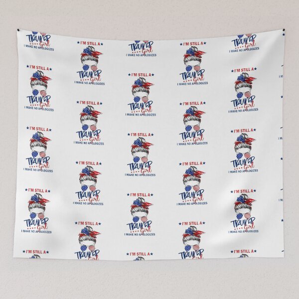 Item preview, Womens Messy bun I'm still a trump girl I make no apologies designed and sold by wilsonart91.