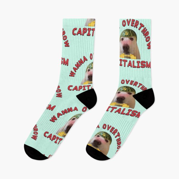 Item preview, Wanna Overthrow Capitalism - Leftist Meme designed and sold by Picket Club.