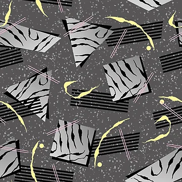 Artwork thumbnail, Geometric Abstract Retro Pattern by PatternTale