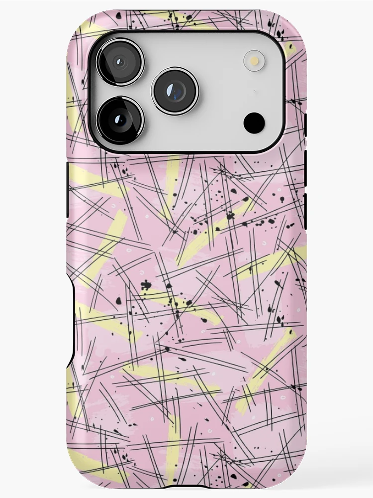 Thumbnail 1 of 4, iPhone Case, Scratch Retro Pattern designed and sold by PatternTale.