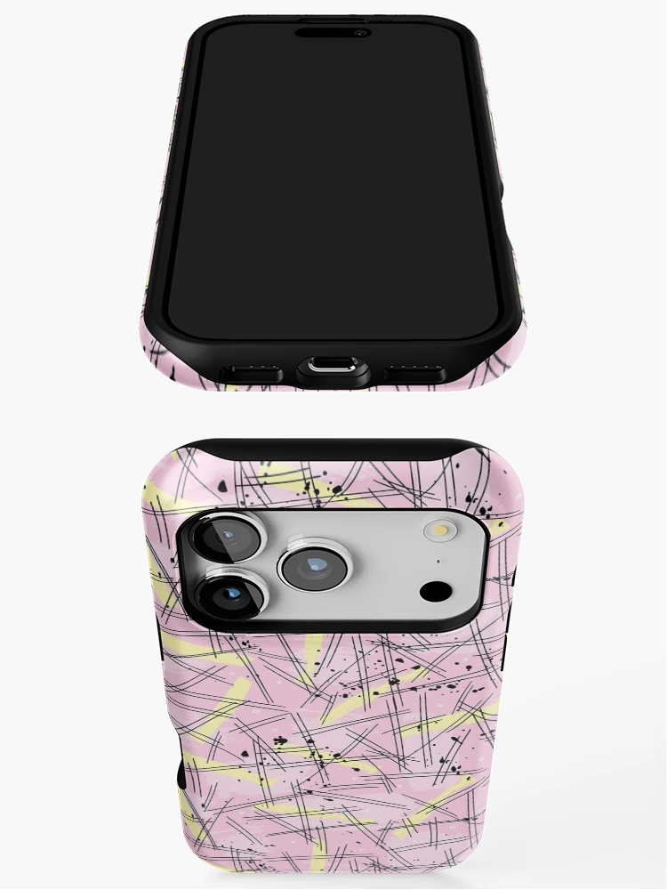 Thumbnail 3 of 4, iPhone Case, Scratch Retro Pattern designed and sold by PatternTale.