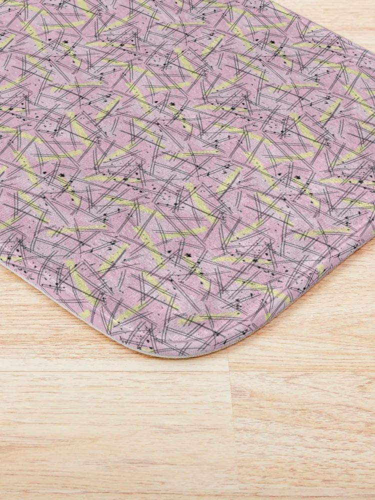 Thumbnail 3 of 6, Bath Mat, Scratch Retro Pattern designed and sold by PatternTale.