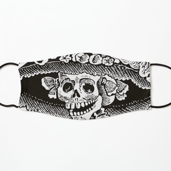 Calavera Catrina | Day of the Dead | Dia de los Muertos | Skulls and Skeletons | Vintage Skeletons | Black and White | Kids Mask