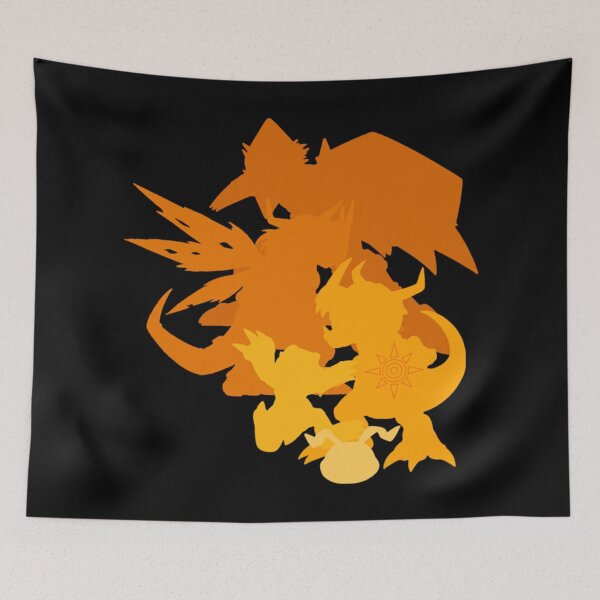 Item preview, digimon agumon silhouette design designed and sold by NguyenKelley.