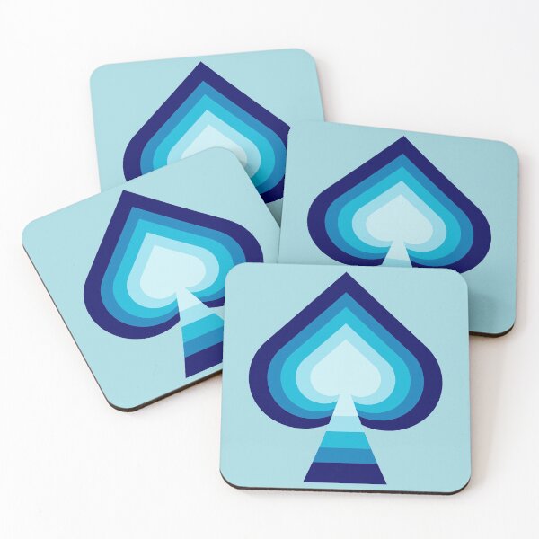 Artikelvorschau, Layered Blue Gradient Spades entworfen und verkauft von Nightlight0.