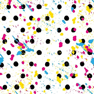 Artwork thumbnail, Polka Abstract Retro Pattern by PatternTale