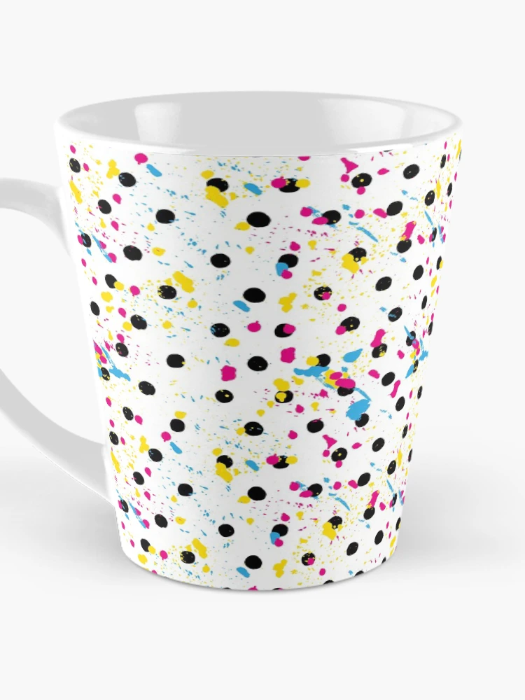 Thumbnail 3 of 4, Coffee Mug, Polka Abstract Retro Pattern designed and sold by PatternTale.