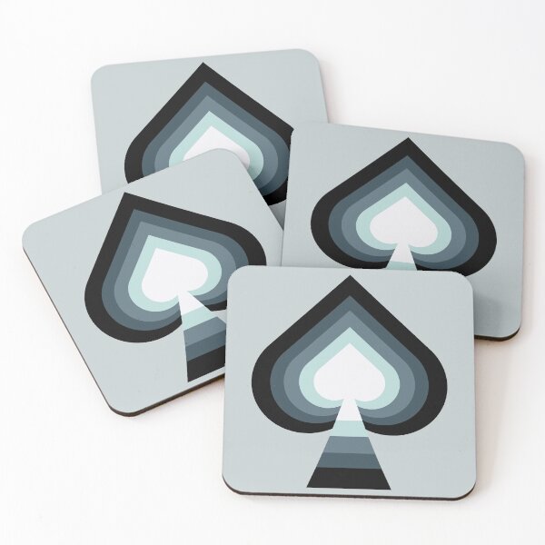 Item preview, Layered Black and White Gradient Spades  designed and sold by Nightlight0.